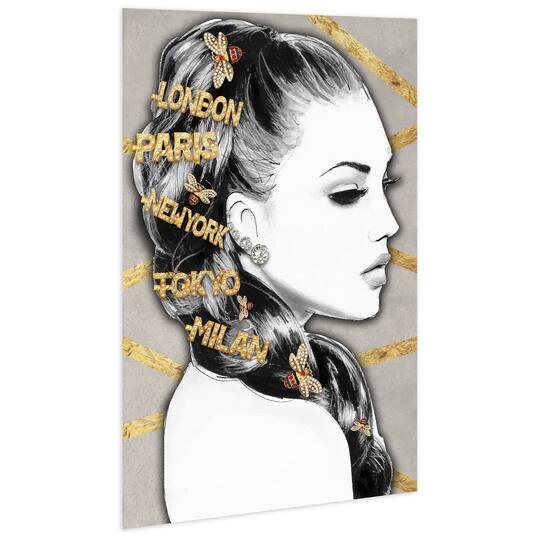Empire Art Direct 32" x 48" Goddess Frameless Free Floating Printed Tempered Glass Wall Art